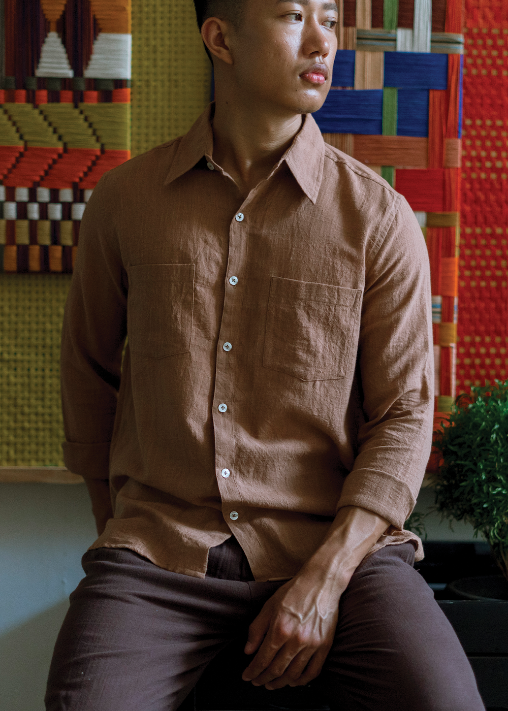 Social Impact - Full Sleeved Shirt - Khaki