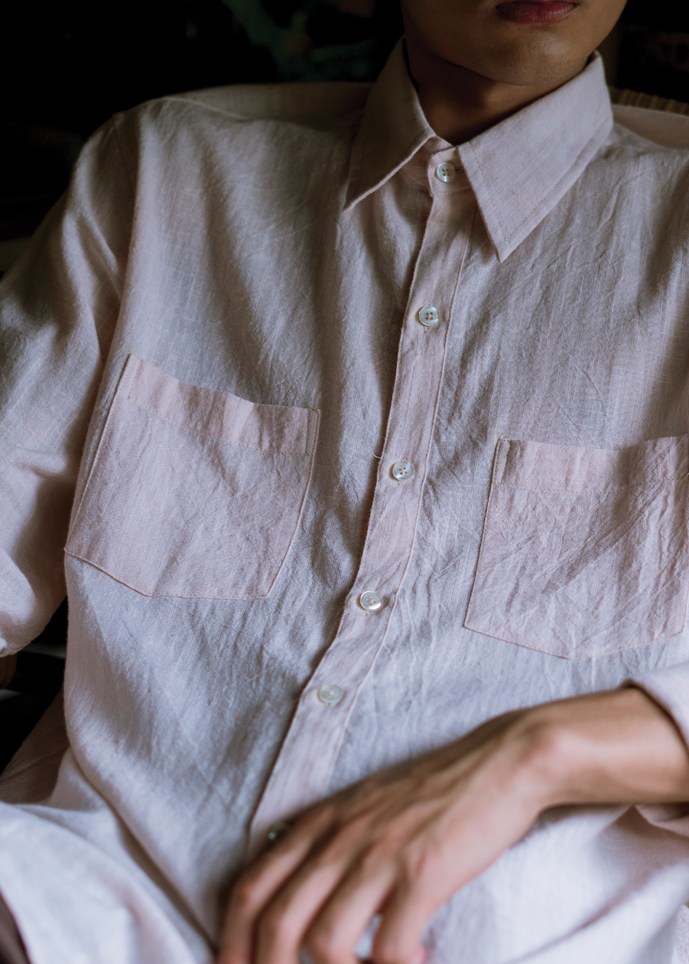 Social Impact - Full Sleeved Shirt - Salmon Pink