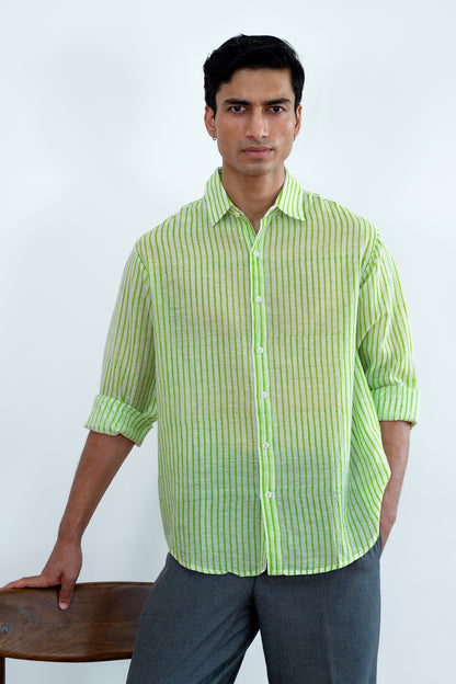 Paddy - Full Sleeved Shirt - Lime