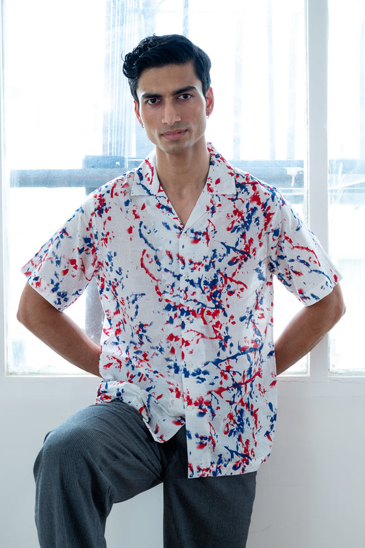 Fire and Ice - Half Sleeved Shirt