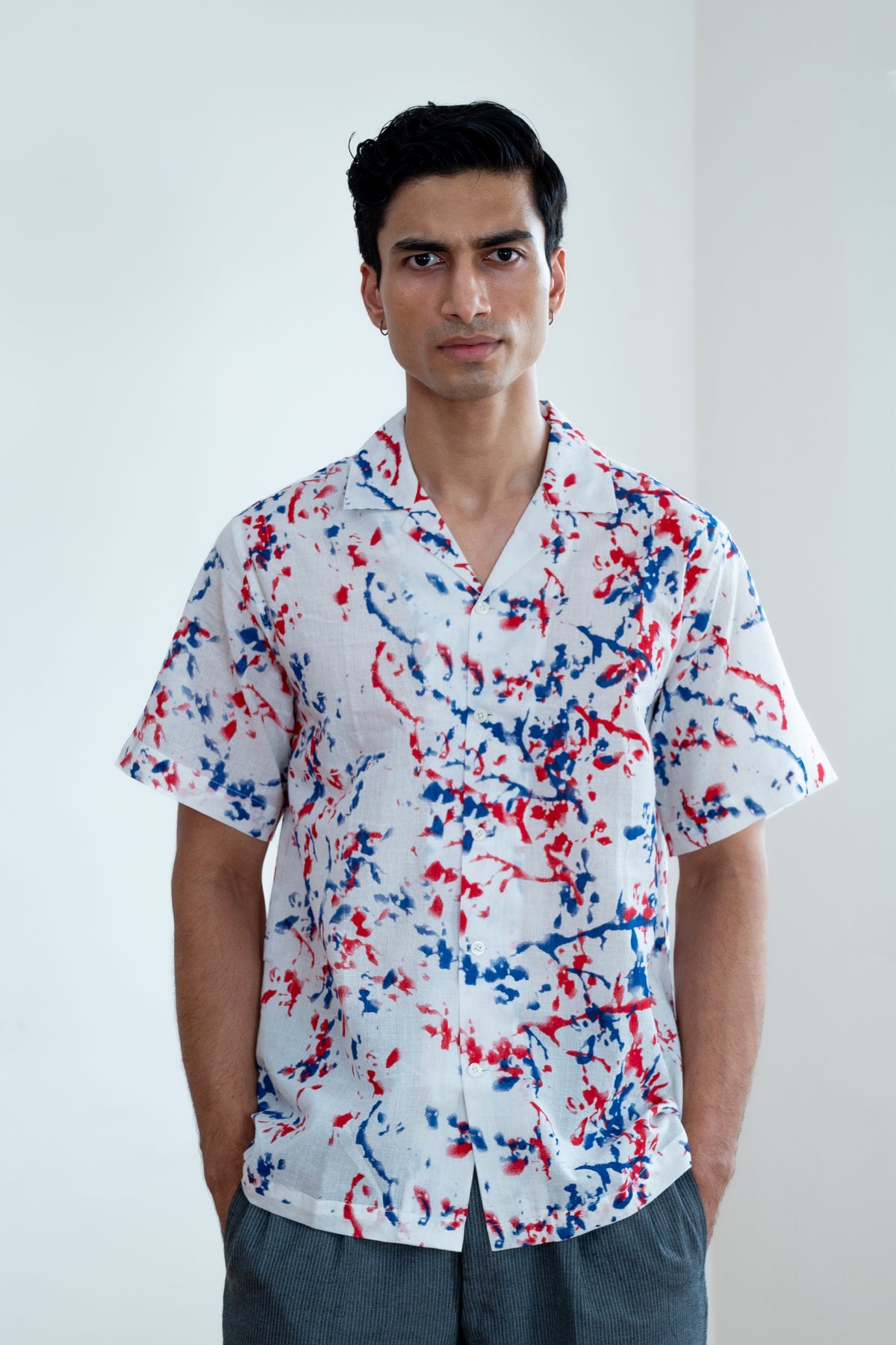 Fire and Ice - Half Sleeved Shirt