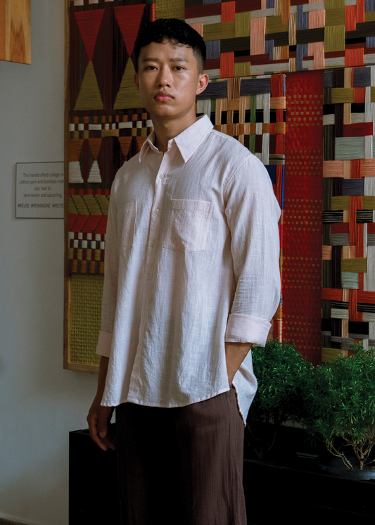 Social Impact - Full Sleeved Shirt - Salmon Pink