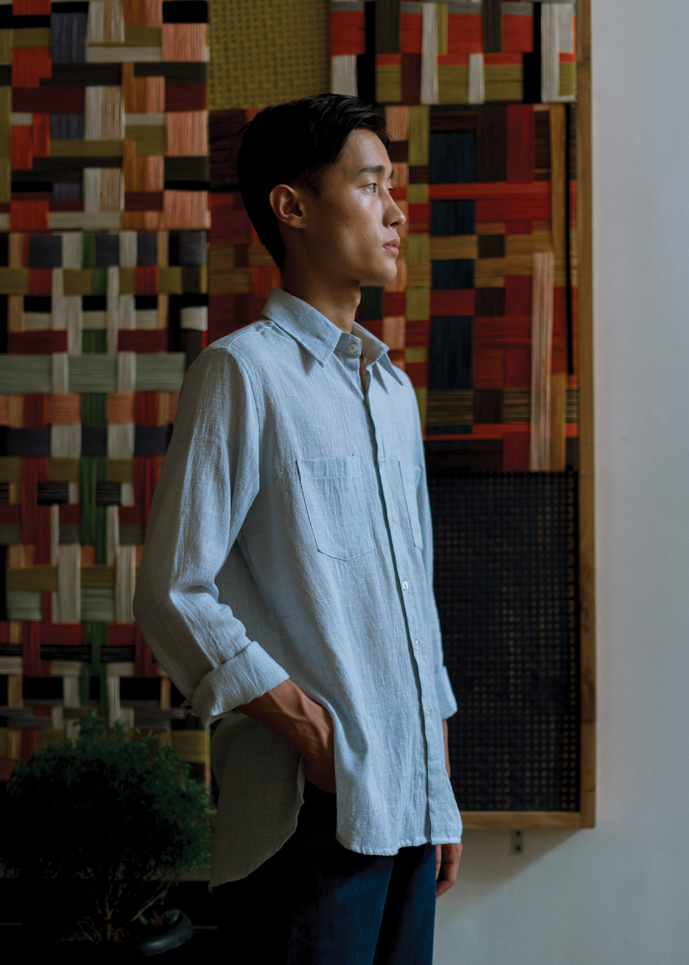 Social Impact - Full Sleeved Shirt - Powder Blue