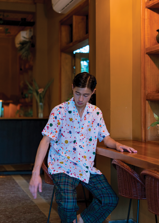 Splatter Splatter - Half Sleeved Shirt