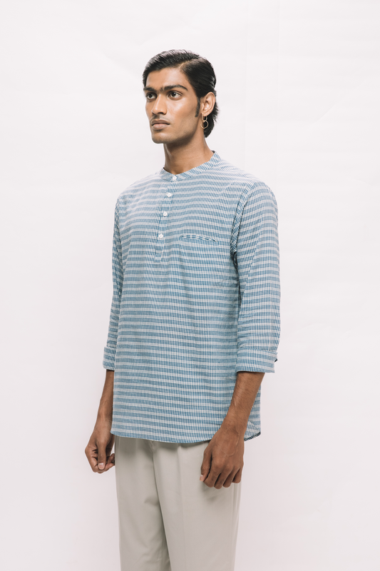 Naga Ao Shirt - Blue Stripes