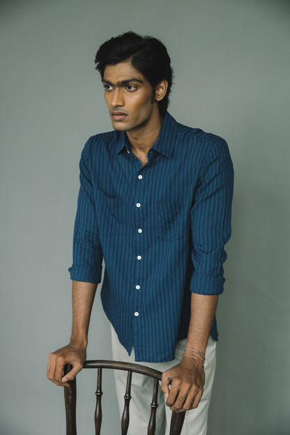 Mr Biswas Shirt - Navy